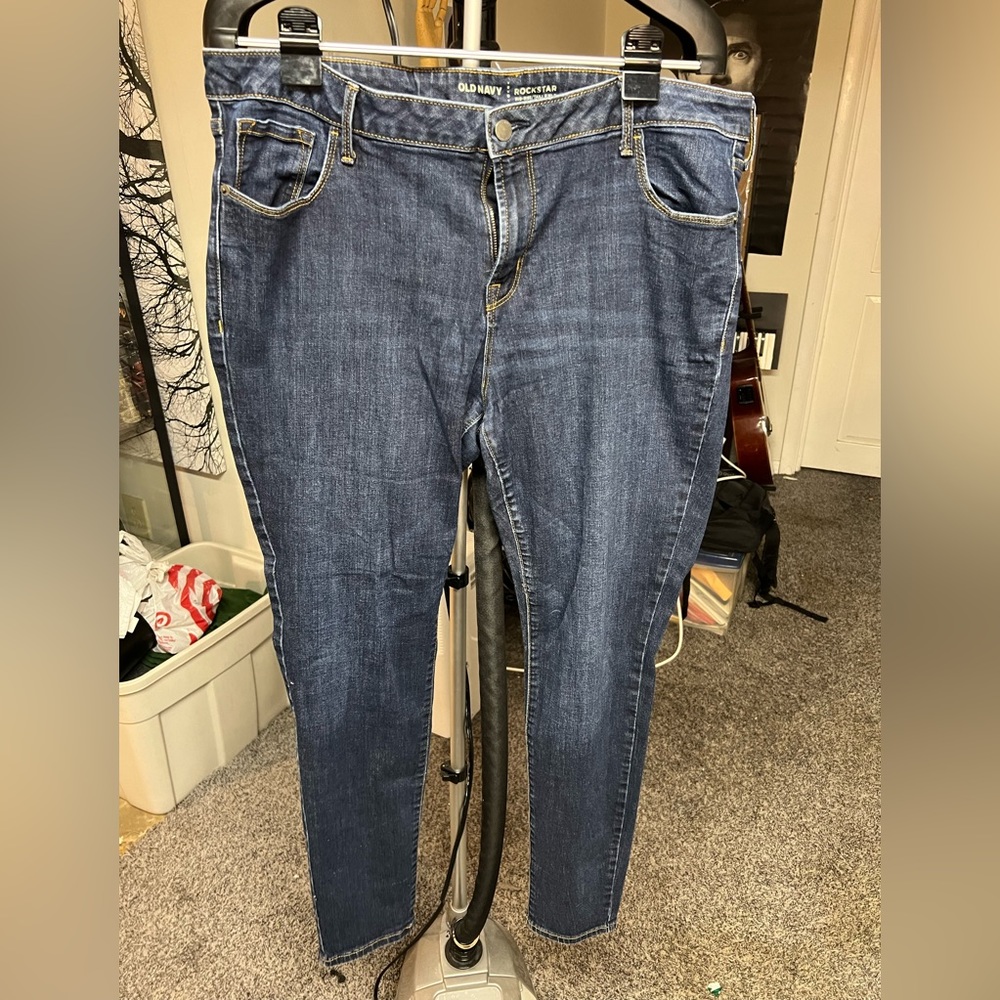 Old Navy Rockstar jeans, size 18 long.